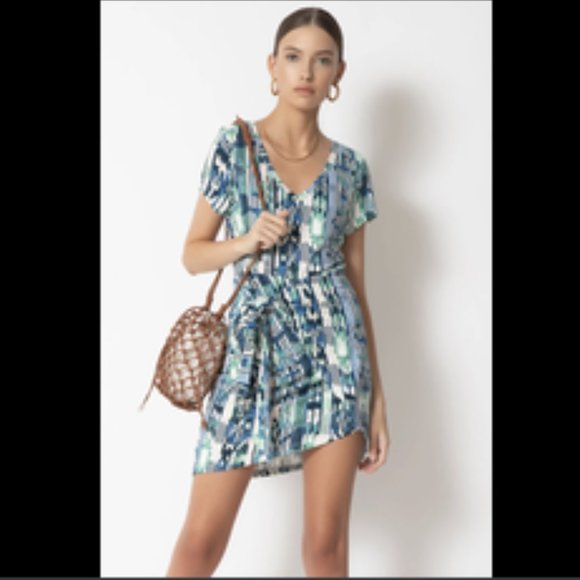 Tart Collections Alby Dress| Color: Ocean Ikat| Size: Medium - Picture 1 of 5